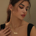 Gothic Name Necklace w/ Cuban Chain | Necklaces by DORADO