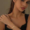 Gothic Name Bracelet w/ Cuban Chain | Bracelet by DORADO