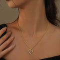 Birthstone Heart Shape Necklace | Necklaces by DORADO