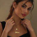 Heart Layer Name Necklace | Necklaces by DORADO