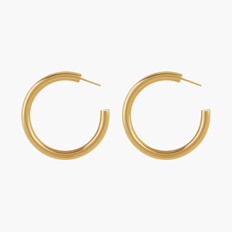 Thick Hoop Earrings | Dorado Fashion