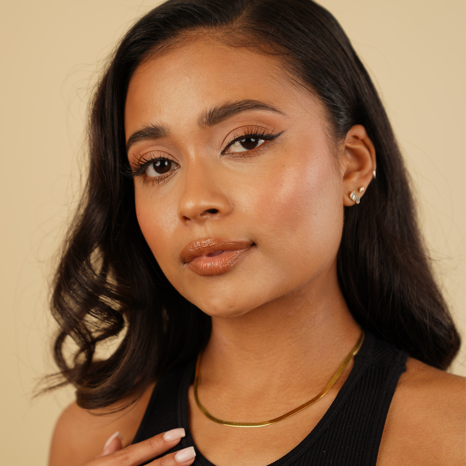 Herringbone Necklace - 3mm | Dorado Fashion