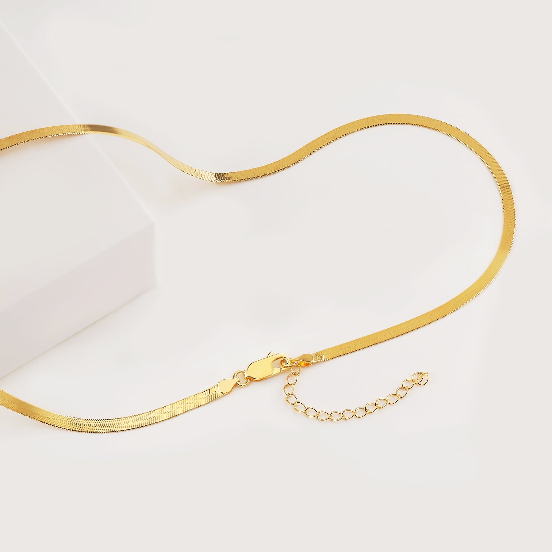 Herringbone Necklace - 3mm | Dorado Fashion