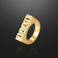 3D Roman Numeral Ring | Dorado Fashion