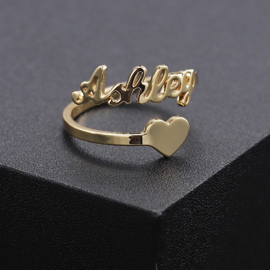 Heart Name Ring | Dorado Fashion