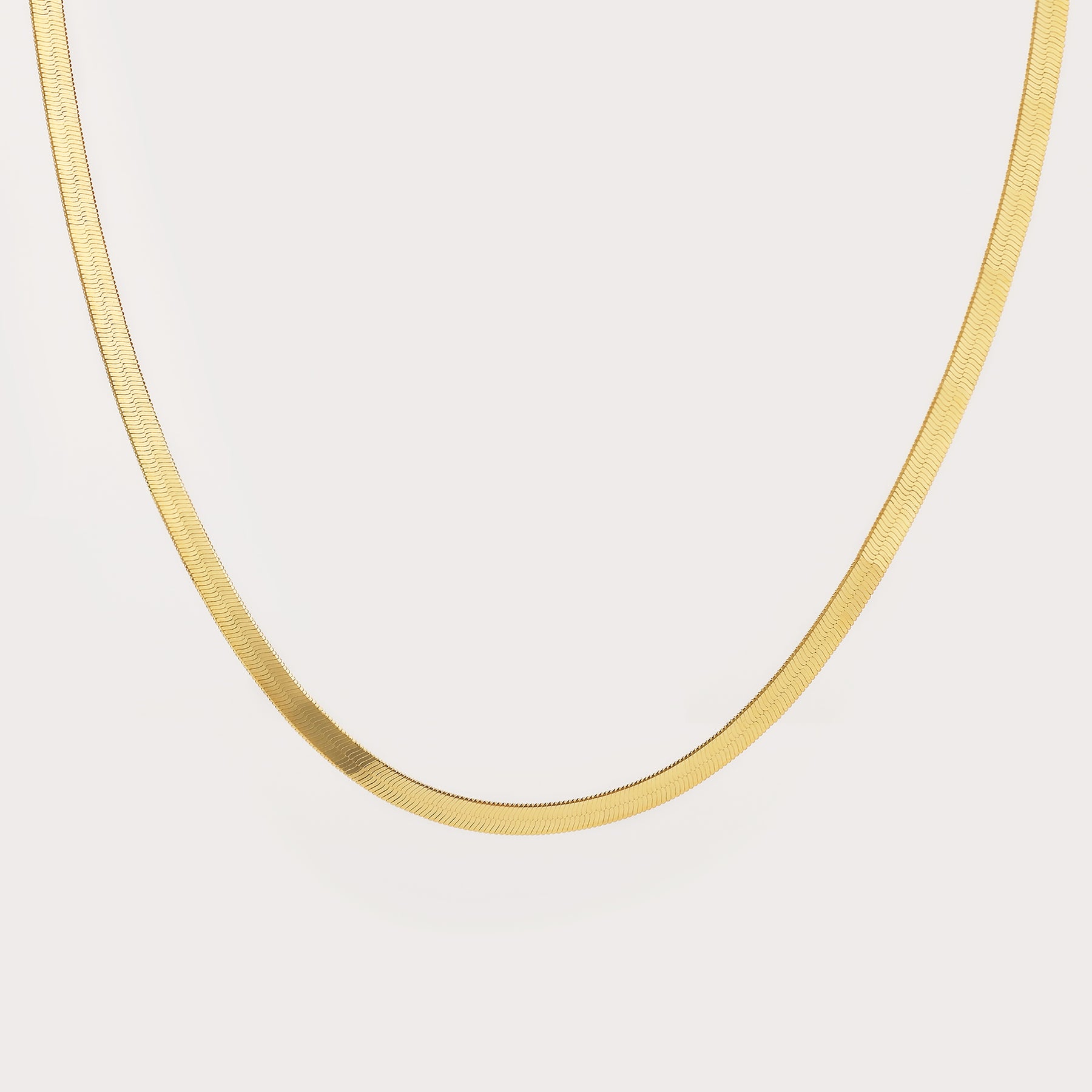 Herringbone Necklace - 3mm | Dorado Fashion