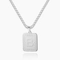 Embossed Initial Necklace | Dorado Fashion