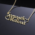 Double Name Necklace | Dorado Fashion