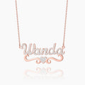 Iced Heart Name Necklace | Dorado Fashion