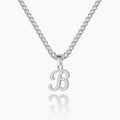 Script Iced Letter Necklace | Dorado Fashion