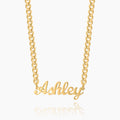 Custom Name Necklace w/ Cuban Chain | Dorado Fashion