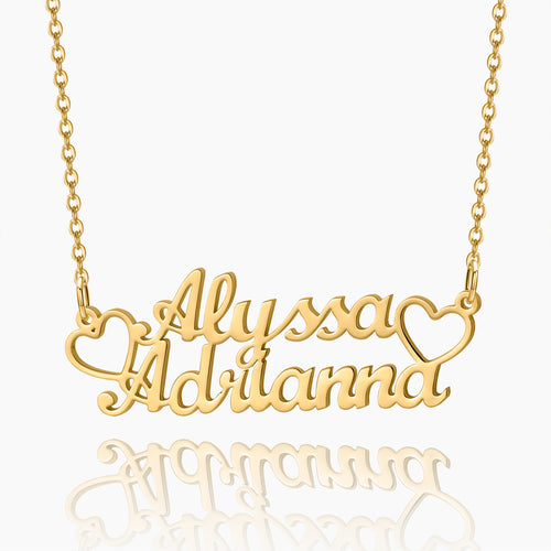 Double Name Necklace | Dorado Fashion