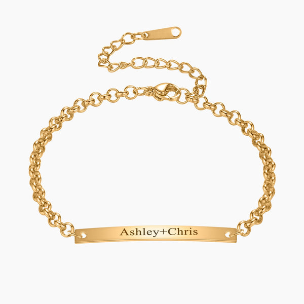 Engraved Bar Bracelet | Dorado Fashion