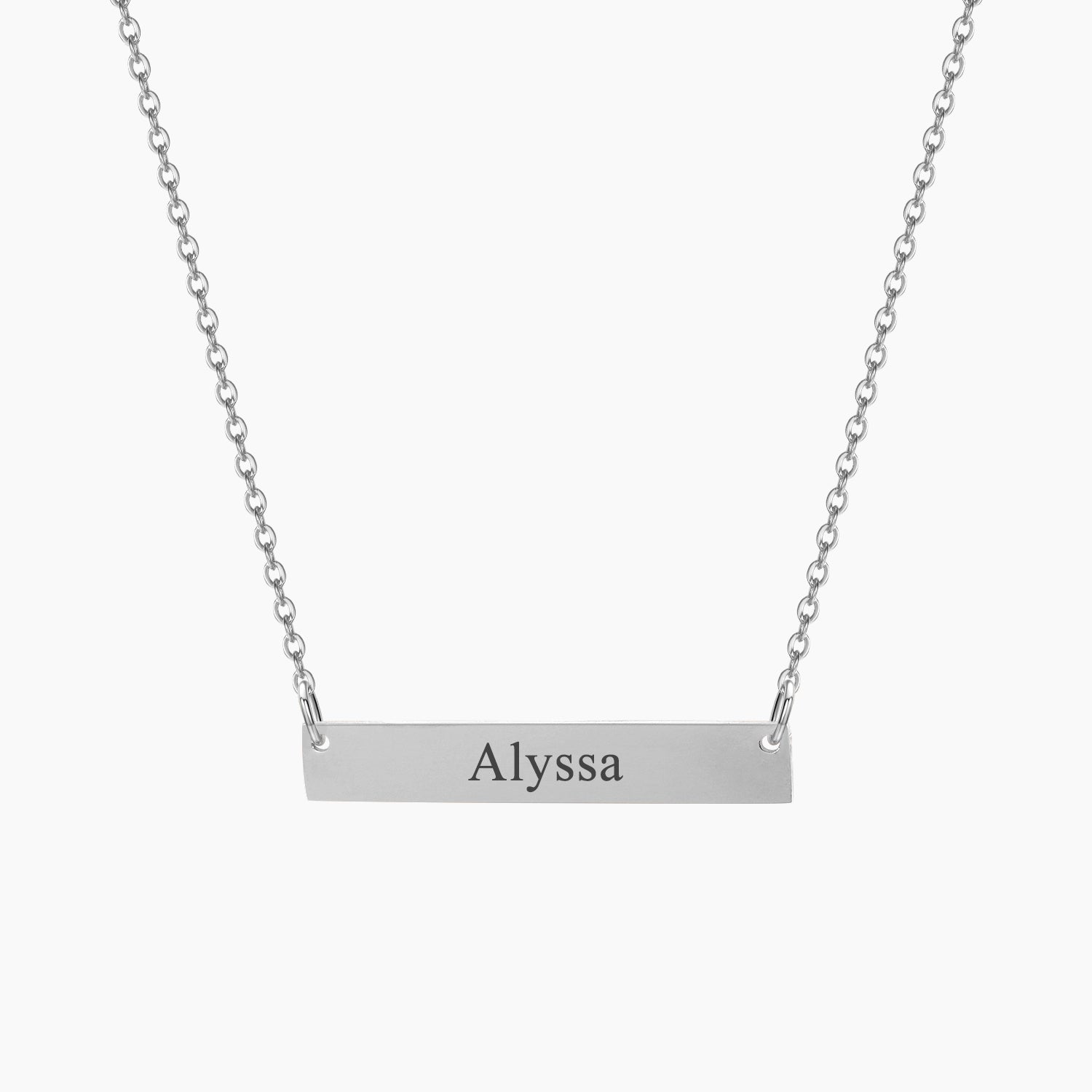 Engraved Bar Necklace | Dorado Fashion
