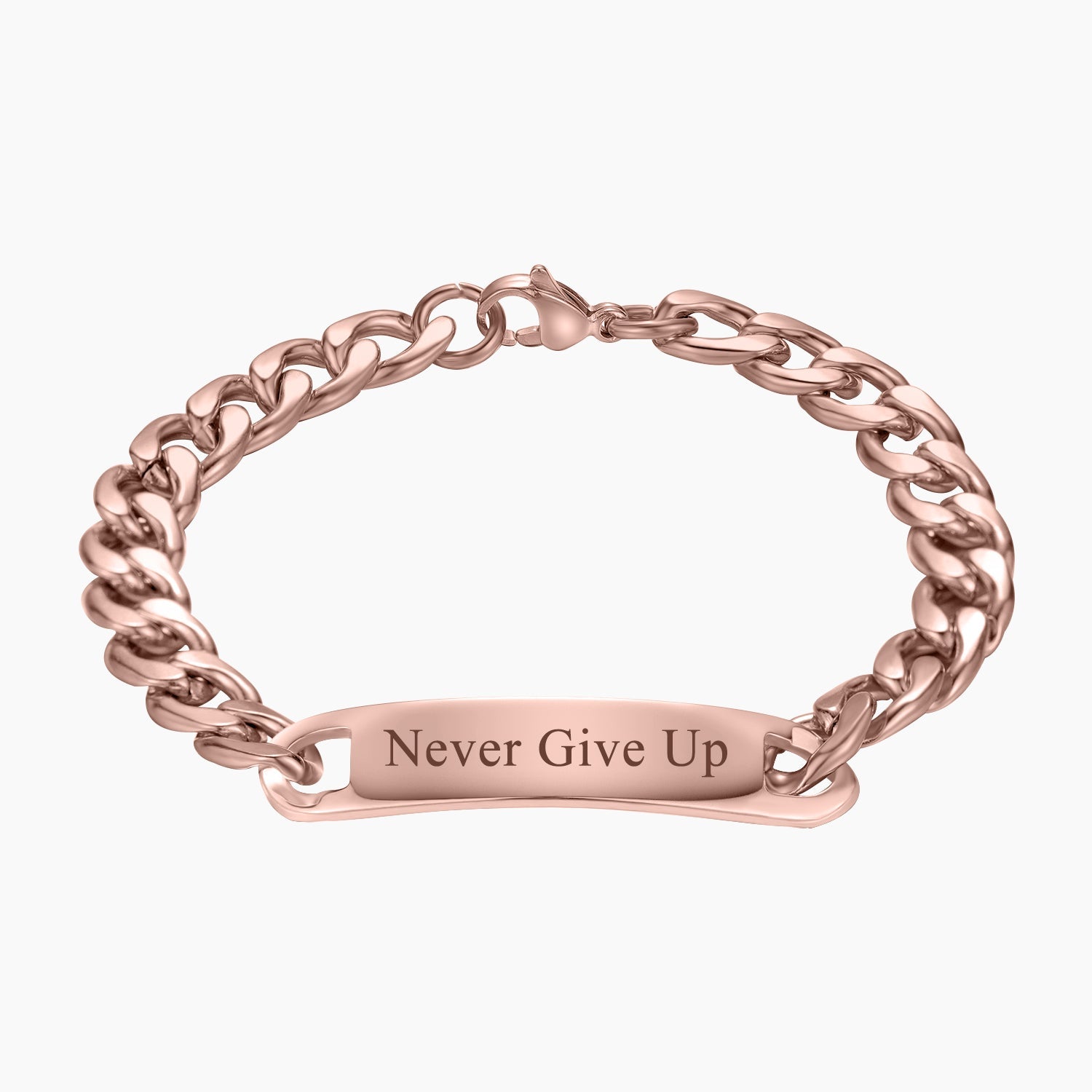 Engraved Bar Cuban Link Bracelet | Dorado Fashion