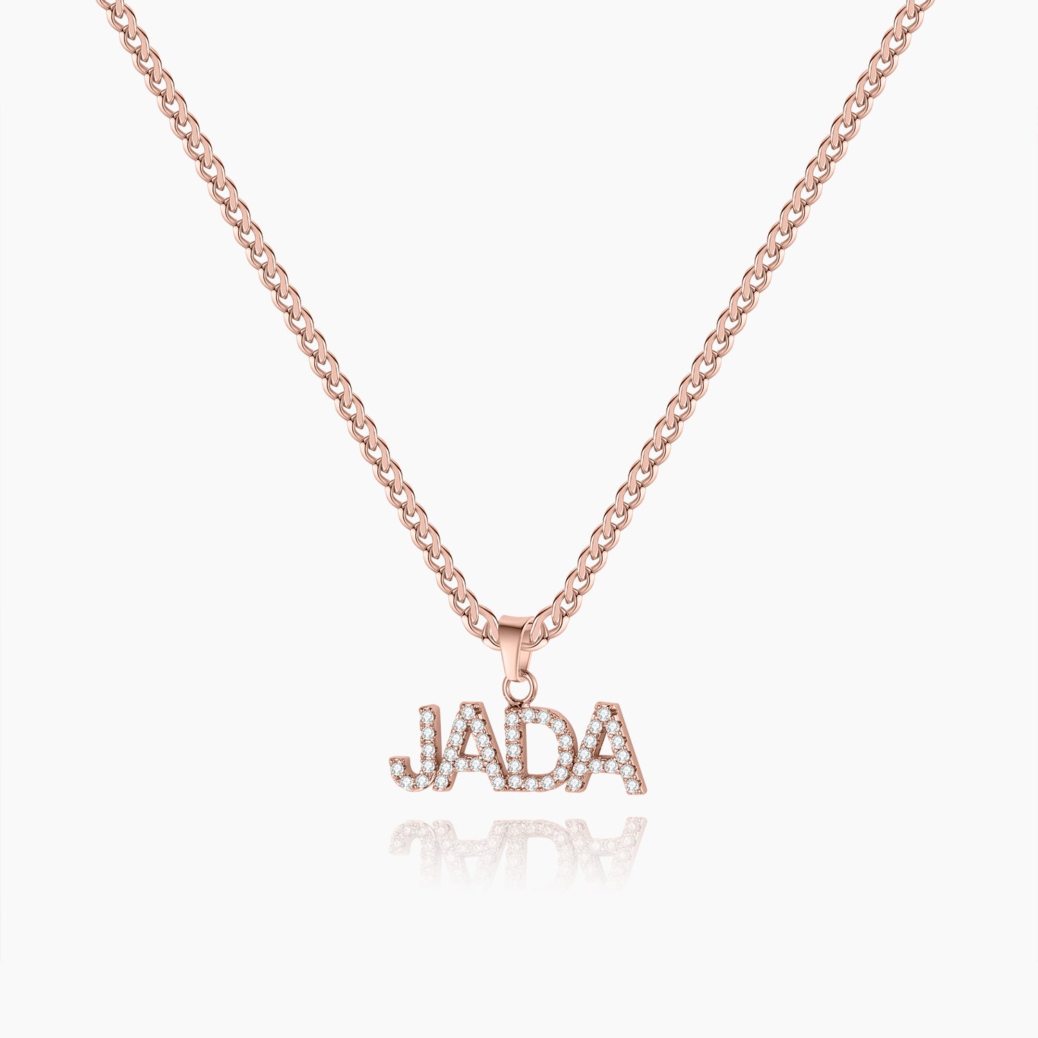 Iced Arial Name Chain | Dorado Fashion