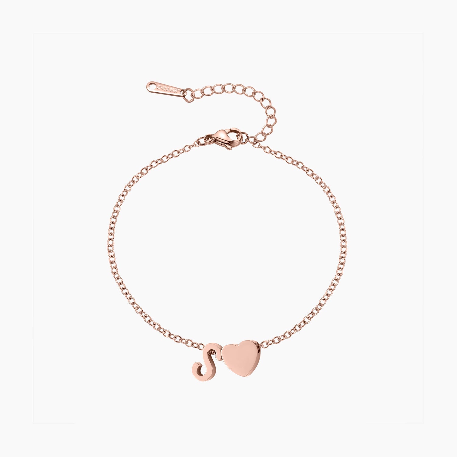 Heart Letter Bracelet | Dorado Fashion