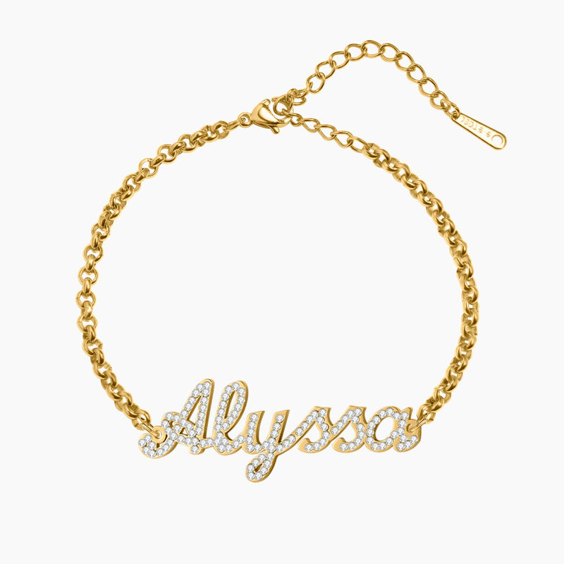 Iced Name Bracelet | Dorado Fashion