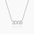 Iced Year Necklace w/ Cuban Chain | Dorado Fashion