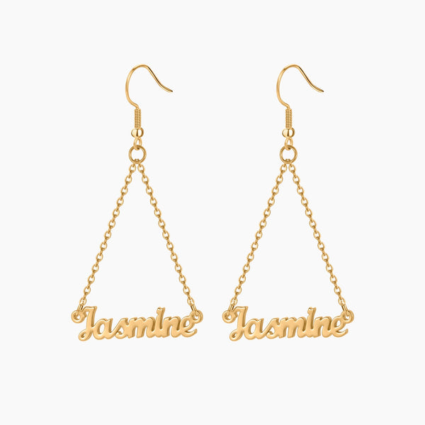 Name Dangle Earrings | Dorado Fashion