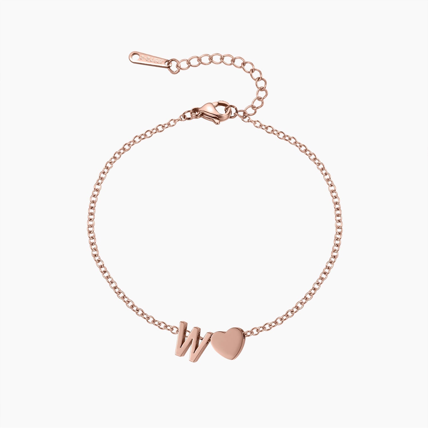 Letter Heart Anklet | Dorado Fashion