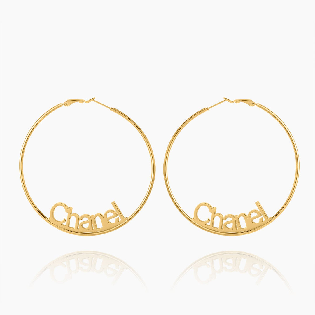 Name Hoop Earrings | Dorado Fashion