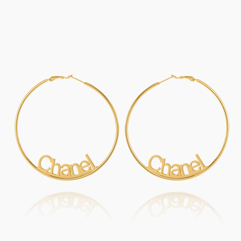 Name Hoop Earrings | Dorado Fashion