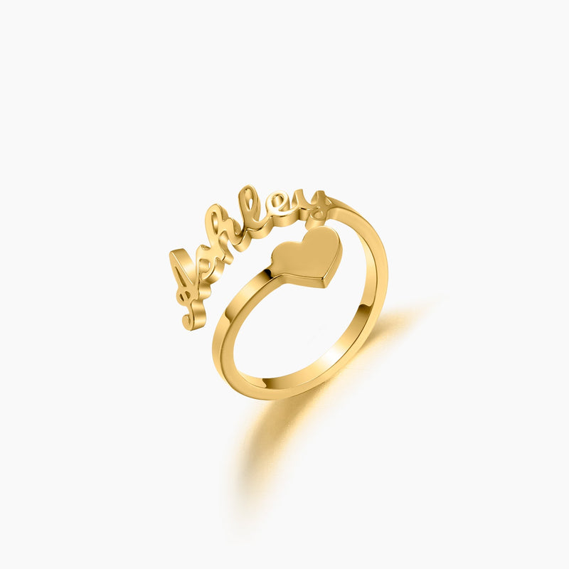 Heart Name Ring | Dorado Fashion