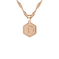 Hex Initial Necklace | Dorado Fashion