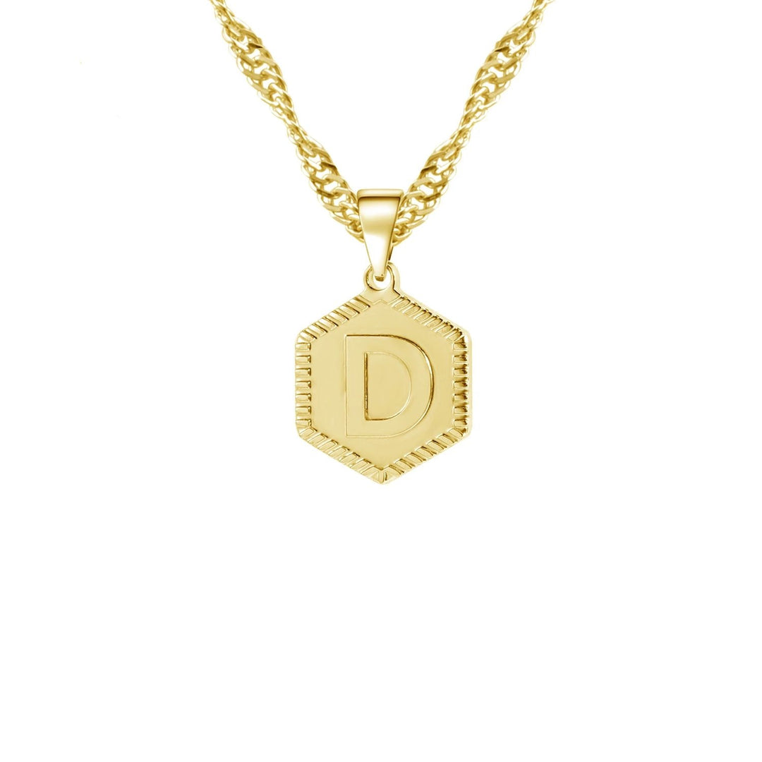Hex Initial Necklace | Dorado Fashion