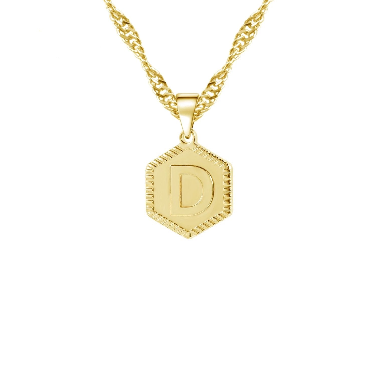 Hex Initial Necklace | Dorado Fashion